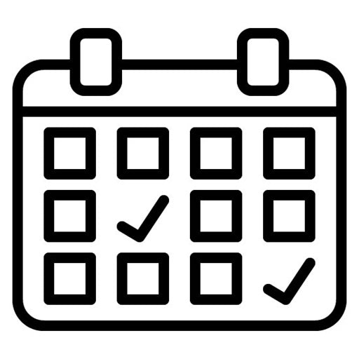 Running Calendar Icon