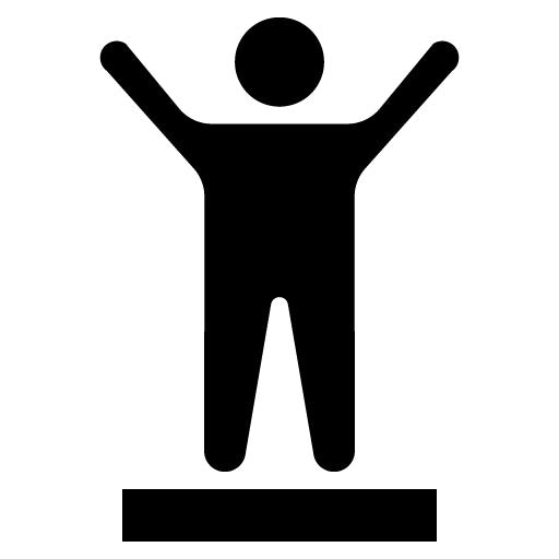 Victory Pose Glyph Icon