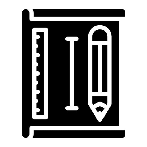 Architectural Plans Glyph Icon