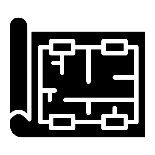Blueprint Roll Glyph Icon