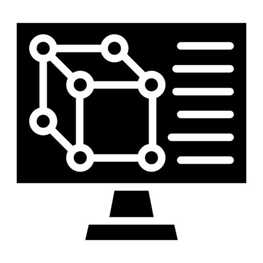 CAD Software Glyph Icon