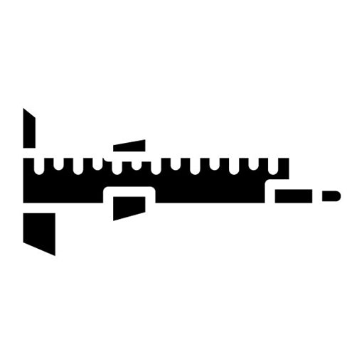 Calipers Glyph Icon