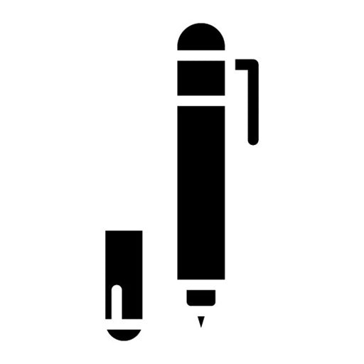 Drafting Pen Glyph Icon