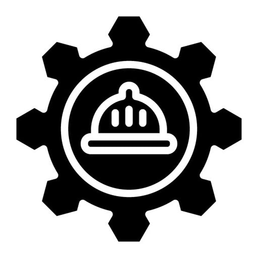 Engineer Gear Glyph Icon