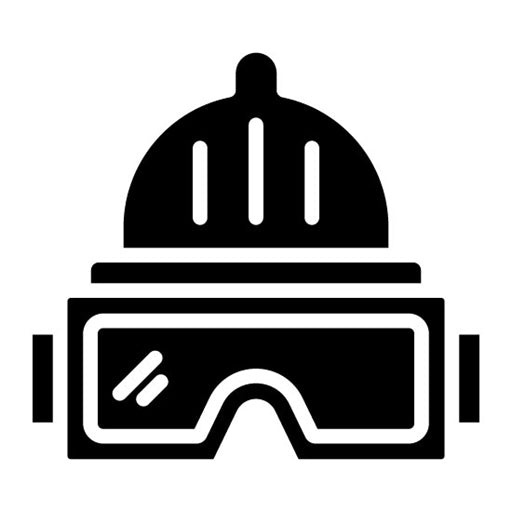 Engineer Glasses Glyph Icon