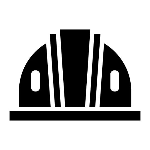 Engineer Hat Glyph Icon