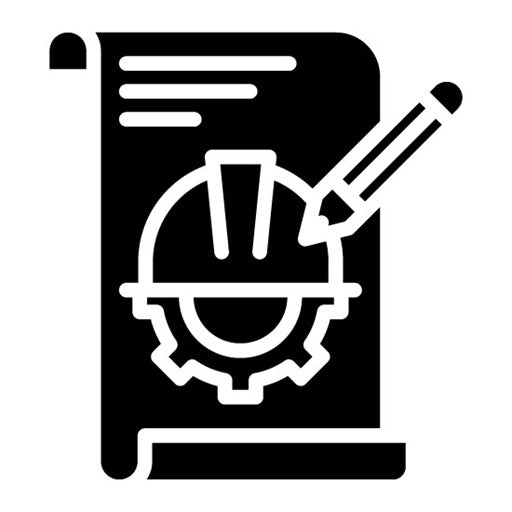 Engineer Sketch Glyph Icon