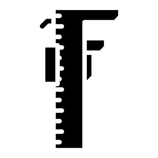 Engineering Scale Glyph Icon