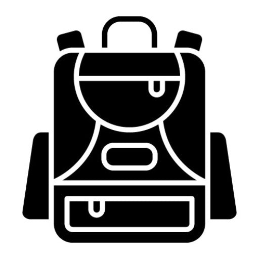 Backpack Glyph Icon | Clothes