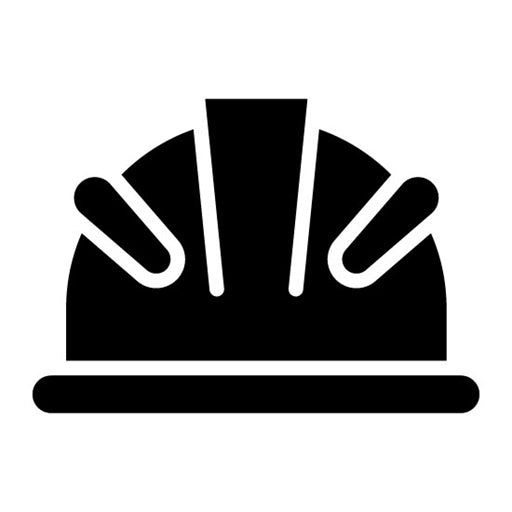 Hard Hat Glyph Icon