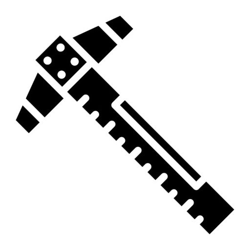 T-Square Glyph Icon