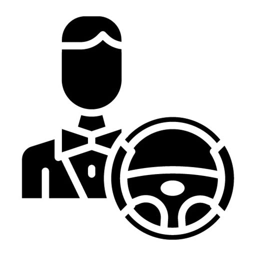 Driver Behavior Glyph Icon