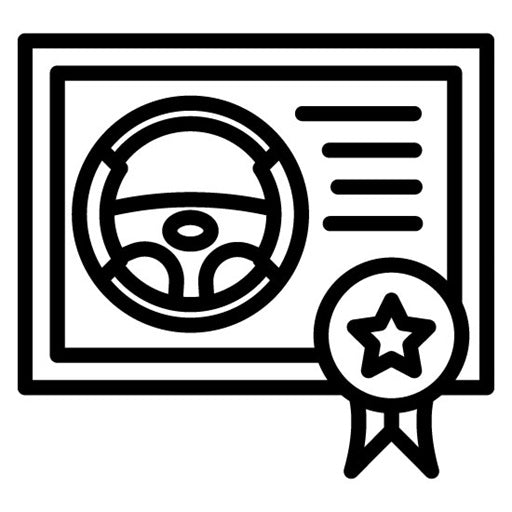 Driving School Diploma Icon