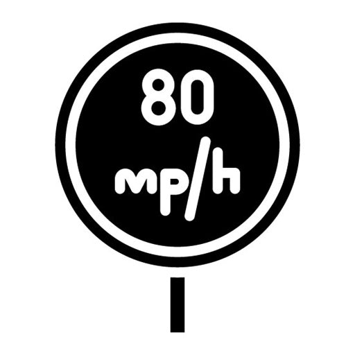 Speed Limit Sign Glyph Icon