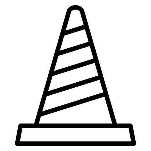 Traffic Cone Icon | Driving School