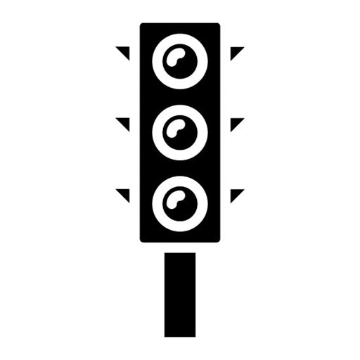 Traffic Light Glyph Icon