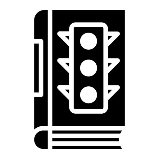 Traffic Rules Glyph Icon