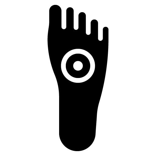 Foot Pain Glyph Icon