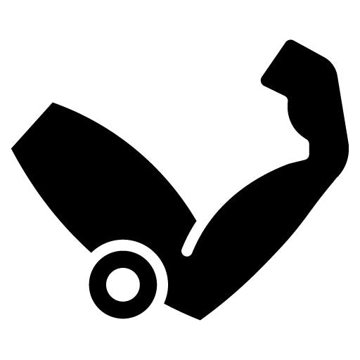 Golfers Elbow Glyph Icon