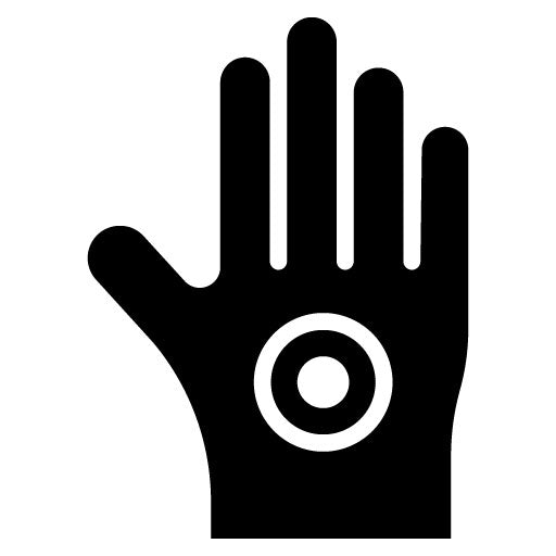 Hand Pain Glyph Icon