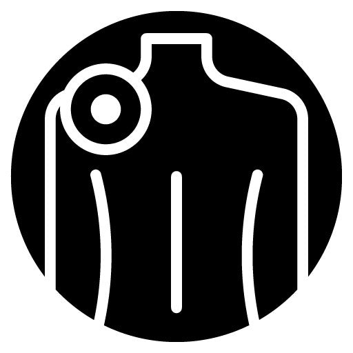 Shoulder Pain Glyph Icon