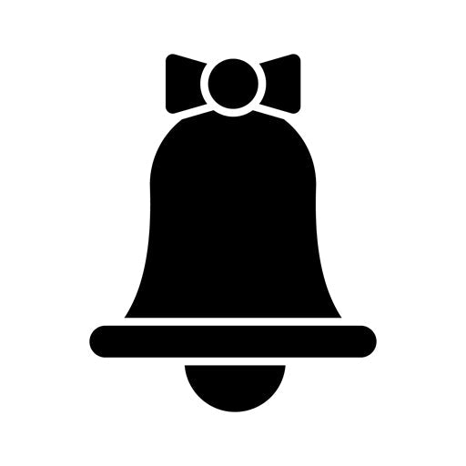 Christmas Bell Glyph Icon