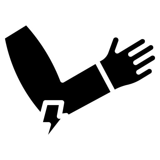 Tennis Elbow Glyph Icon