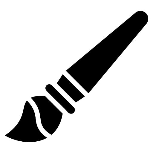 Brush Pen Glyph Icon
