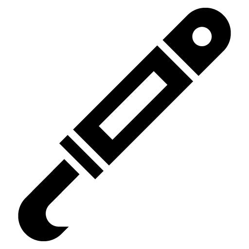 Crochet Hook Glyph Icon