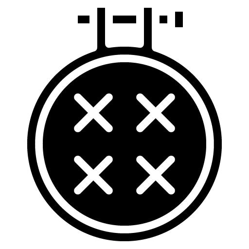 Embroidery Hoop Glyph Icon
