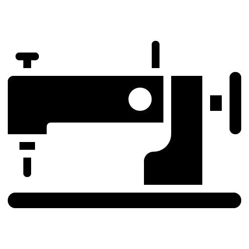Sewing Machine Glyph Icon