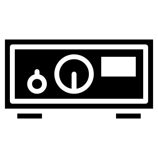 Amplifier Glyph Icon | Rock and Roll