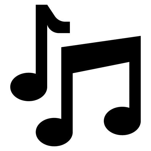 Music Notes Glyph Icon | Rock and Roll