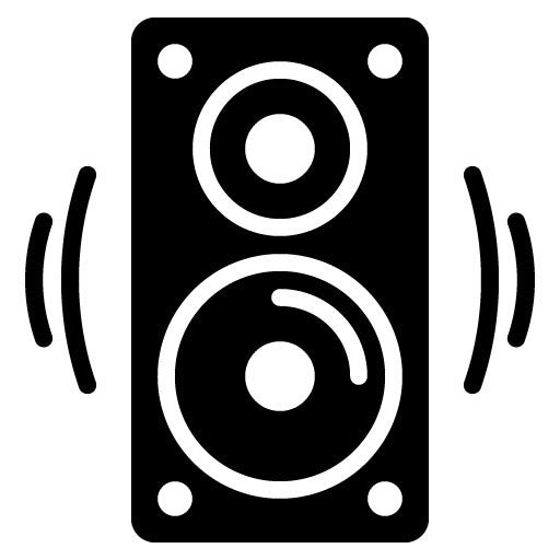 Speakers Glyph Icon | Rock and Roll