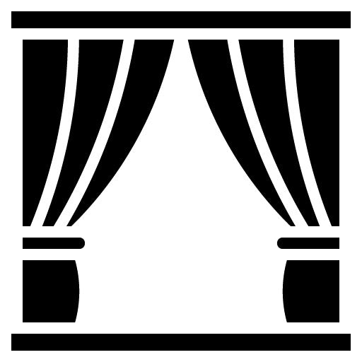 Stage Curtain Glyph Icon