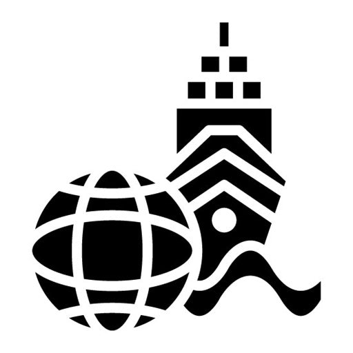 Cruise Globe Glyph Icon