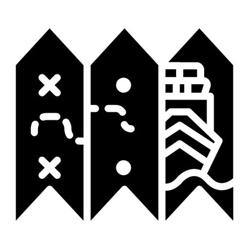 Cruise Map Glyph Icon