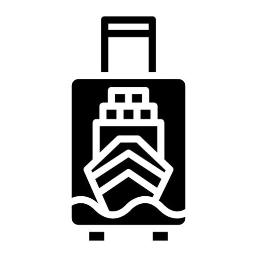 Cruise Suitcase Glyph Icon | Cruiser