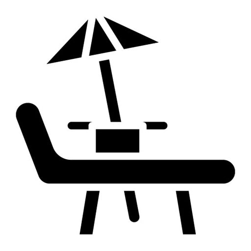 Deck Chair Glyph Icon