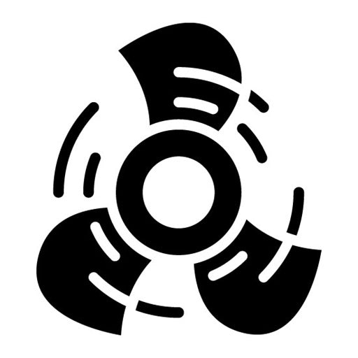 Ship Propeller Glyph Icon