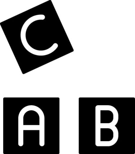 ABC Blocks Glyph Icon | Raising Children