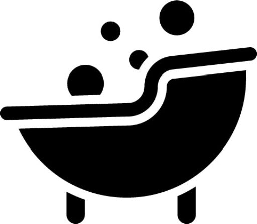 Baby Bath Glyph Icon