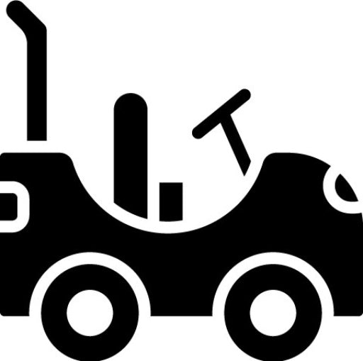 Baby Car Glyph Icon