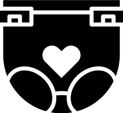 Diaper Glyph Icon | Raising Children