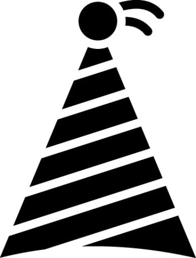 Party Hat Glyph Icon | Raising Children