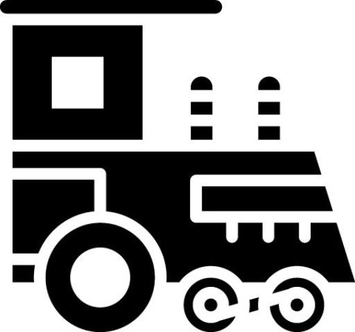 Toy Train Glyph Icon | Raising Children
