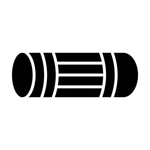 Foam Roller Glyph Icon | Pilates
