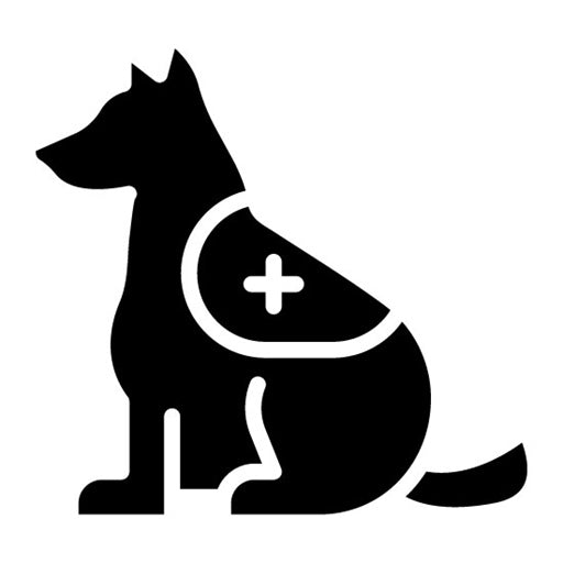 Rescue Dog Glyph Icon