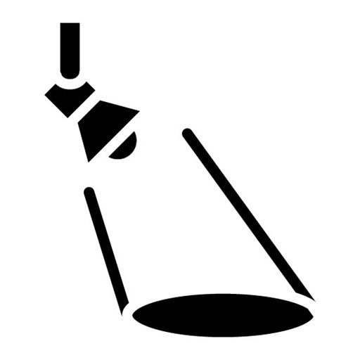Searchlight Glyph Icon