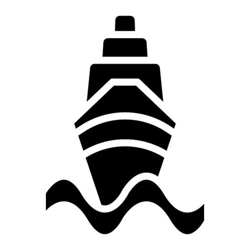 Cruise Ship Glyph Icon | Retirement